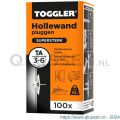 Toggler TA-100 hollewandplug TA doos 100 stuks plaatdikte 3-6 mm 96210010