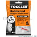Toggler TB-6-schroef hollewandplug TB met schroef zak 6 stuks plaatdikte 9-13 mm 96136200