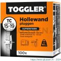 Toggler TC-100 hollewandplug TC doos 100 stuks plaatdikte 15-19 mm 96210030
