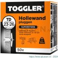 Toggler TD-50 DS hollewandplug TD doos 50 stuks plaatdikte 23-26 mm 96210040