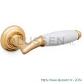 Mandelli1953 1201R Melody deurkruk gatdeel op rozet 51x12 mm rechtswijzend 24k goud TH51201MD0300