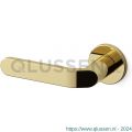 Mandelli1953 1611L Callas deurkruk gatdeel op rozet 51x6 mm linkswijzend messing gepolijst TH51611MA0200