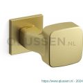 Mandelli1953 1621L Carré deurkruk gatdeel op rozet 50x50x6 mm linkswijzend mat messing TH51621ME0200