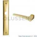 Mandelli1953 1630L BB56 Astrid deurkruk gatdeel linkswijzend op langschild 240x40 mm BB56 messing gepolijst TH51630MA0201