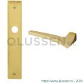 Mandelli1953 1630L BB56 Astrid deurkruk gatdeel linkswijzend op langschild 240x40 mm BB56 mat messing TH51630ME0201