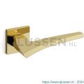 Mandelli1953 1631L Astrid deurkruk gatdeel op rozet 50x50x6 mm linkswijzend messing gepolijst TH51631MA0200