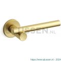 Mandelli1953 1671L Bilbao deurkruk gatdeel op rozet 51x6 mm linkswijzend mat messing TH51671ME0200