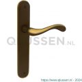 Mandelli1953 450 WC55/8 Ande deurkruk op langschild 238x40 mm WC55/8 mat brons TH50450BD0883