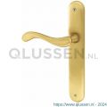 Mandelli1953 450L Ande deurkruk gatdeel linkswijzend op langschild blind mat messing TH50450ME0200