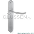 Mandelli1953 690R BB56 Rondo deurkruk gatdeel rechtswijzend op langschild 260x47 mm BB56 mat chroom TH50690CA0301