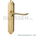 Mandelli1953 690R PC72 Rondo deurkruk gatdeel rechtswijzend op langschild 260x47 mm PC72 messing gepolijst TH50690MA0342