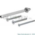 GPF Bouwbeslag AG0326 bev.set voor veiligheids beslag deurdikte 74 mm knop-kruk 2x M8x80/1x M6x80 en wisselstift M10x16/8x100 mm 10.9 AG0326