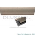 Cubic Colors briefplaat binnen met kunststof houder en luxe klep 86x345 mm Mocca blend-zwart CC10010605