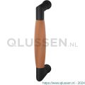 GPF Bouwbeslag ZwartWit 4900.61-H4 130 Ika deurgreep haaks 130x60/114 mm zwart-kersen GPF490061-H40130