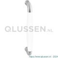 GPF Bouwbeslag RVS 4956.09A Ika deurgreep gebogen 130x60/114 mm RVS geborsteld-wit met enkel- en dubbelzijdige bevestiging GPF4 9560900A