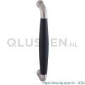 GPF Bouwbeslag RVS 4952.09A Ika deurgreep gebogen 130x60/114 mm RVS geborsteld-zwart met enkel- en dubbelzijdige bevestiging GPF4 9520900A