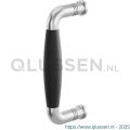 GPF Bouwbeslag RVS 4952.09B Ika deurgreep gebogen 157x62/141 mm RVS geborsteld-zwart met enkel- en dubbelzijdige bevestiging GPF4 9520900B