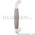 GPF Bouwbeslag ZwartWit 8301.62A Ika deurgreep gebogen 130x60/114 mm wit-eiken whitewash met enkel- en dubbelzijdige bevestiging GPF83016200A