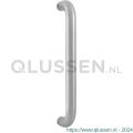 GPF Bouwbeslag RVS 9505.09 deurgreep GPF01 25x375/350 mm RVS geborsteld met enkel- en dubbelzijdige bevestiging GPF950509701