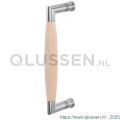 GPF Bouwbeslag RVS 4940.09C Ika deurgreep haaks 207x63/191 mm RVS geborsteld-beuken met enkel- en dubbelzijdige bevestiging GPF4 9400900C