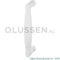 GPF Bouwbeslag ZwartWit 8305.62A Ika deurgreep haaks 130x60/114 mm wit met enkel- en dubbelzijdige bevestiging GPF83056200A