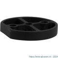 GPF Bouwbeslag ZwartWit 8731.61 verhogingsschijf voor GPF8730.61 rond 10x64 mm zwart GPF873161000