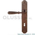 Utensil Legno FM030L M BB110 deurkruk gatdeel op schild 245x40 mm BB110 met veer gepatenteerd systeem linkswijzend roest TH700307M231