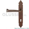 Utensil Legno FM375L M BB56 deurkruk gatdeel op schild 245x35 mm BB56 met veer gepatenteerd systeem linkswijzend roest TH703757M201