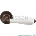 Utensil Legno FM385 M RSB deurkruk op rozet 50x50 mm met veer gepatenteerd systeem roest-porselein TH703857M100