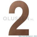 GPF Bouwbeslag Anastasius 9800.A2.0150-2 huisnummer 2 150 mm Bronze blend GPF9800A20150-2