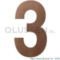 GPF Bouwbeslag Anastasius 9800.A2.0200-3 huisnummer 3 200 mm Bronze blend GPF9800A20200-3