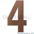 GPF Bouwbeslag Anastasius 9800.A2.0200-4 huisnummer 4 200 mm Bronze blend GPF9800A20200-4