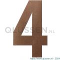 GPF Bouwbeslag Anastasius 9800.A2.0400-4 huisnummer 4 400 mm Bronze blend GPF9800A20400-4