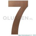 GPF Bouwbeslag Anastasius 9800.A2.0150-7 huisnummer 7 150 mm Bronze blend GPF9800A20150-7