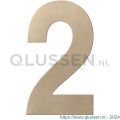 GPF Bouwbeslag Anastasius 9800.A4.0150-2 huisnummer 2 150 mm Champagne blend GPF9800A40150-2