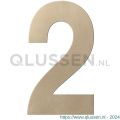 GPF Bouwbeslag Anastasius 9800.A4.0250-2 huisnummer 2 250 mm Champagne blend GPF9800A40250-2