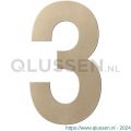 GPF Bouwbeslag Anastasius 9800.A4.0250-3 huisnummer 3 250 mm Champagne blend GPF9800A40250-3