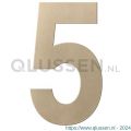 GPF Bouwbeslag Anastasius 9800.A4.0150-5 huisnummer 5 150 mm Champagne blend GPF9800A40150-5