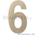 GPF Bouwbeslag Anastasius 9800.A4.0150-6 huisnummer 6 150 mm Champagne blend GPF9800A40150-6