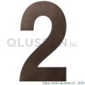 GPF Bouwbeslag Anastasius 9800.A1.0150-2 huisnummer 2 150 mm Dark blend GPF9800A10150-2