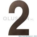 GPF Bouwbeslag Anastasius 9800.A1.0250-2 huisnummer 2 250 mm Dark blend GPF9800A10250-2