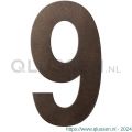 GPF Bouwbeslag Anastasius 9800.A1.0150-9 huisnummer 9 150 mm Dark blend GPF9800A10150-9