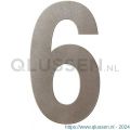 GPF Bouwbeslag Anastasius 9800.A3.0150-6 huisnummer 6 150 mm Mocca blend GPF9800A30150-6