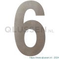 GPF Bouwbeslag Anastasius 9800.A3.0250-6 huisnummer 6 250 mm Mocca blend GPF9800A30250-6