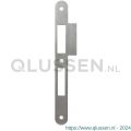 GPF Bouwbeslag RVS 0180.09 PC72 sluitplaat dag en nacht PC72 DIN links-rechts RVS U 235x24 mm RVS geborsteld GPF018009042