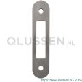 GPF Bouwbeslag RVS 0181.09 PC72 zonder kruksleuf sluitplaat kast DIN links-rechts RVS U 110x24 mm RVS geborsteld GPF018109042