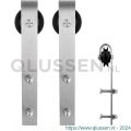 GPF Bouwbeslag RVS 0500.09 schuifdeurhanger set Lanka RVS voor extra deur RVS geborsteld GPF050009010