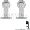 GPF Bouwbeslag RVS 0514.09 schuifdeurhanger set Singleton RVS voor extra deur RVS geborsteld GPF051409010