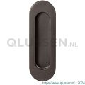 GPF Bouwbeslag Anastasius 0716.A1A schuifdeurkom ovaal 120x40 mm Dark blend GPF0716A1000A