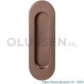 GPF Bouwbeslag Anastasius 0716.A2A schuifdeurkom ovaal 120x40 mm Bronze blend GPF0716A2000A